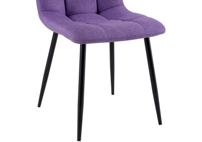 Chaise de salle à manger en tissu Antibes violet