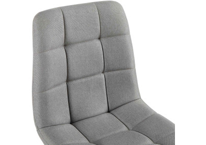 Chaise de salle à manger en tissu Antibes gris clair