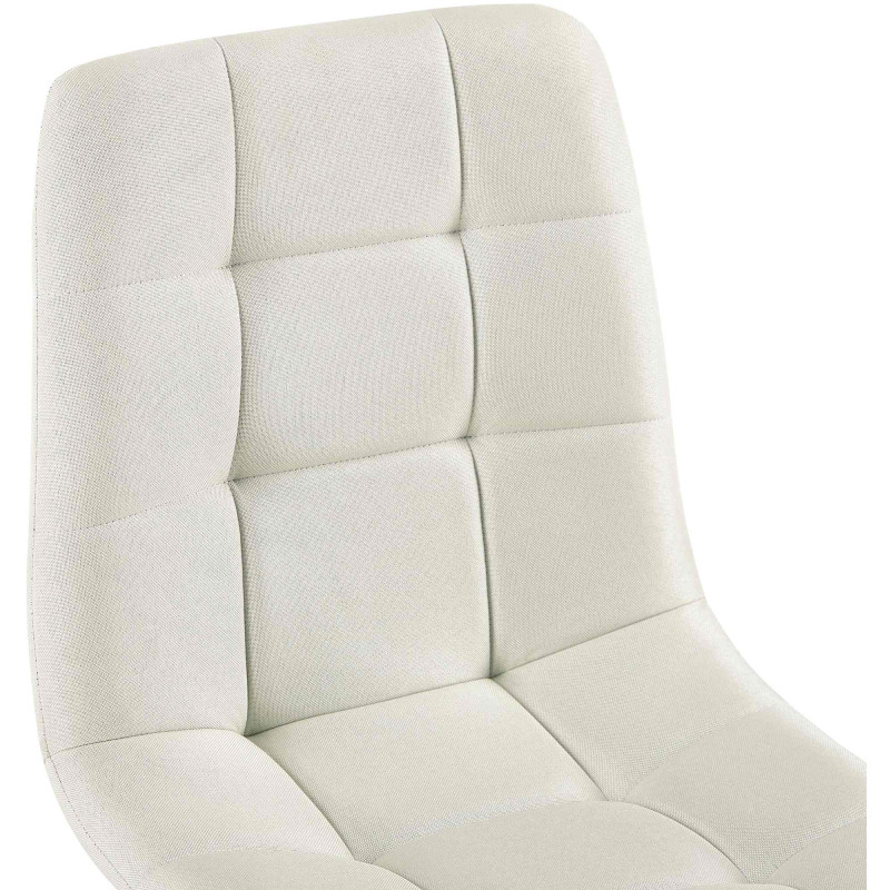 Chaise de salle à manger en tissu Antibes crème