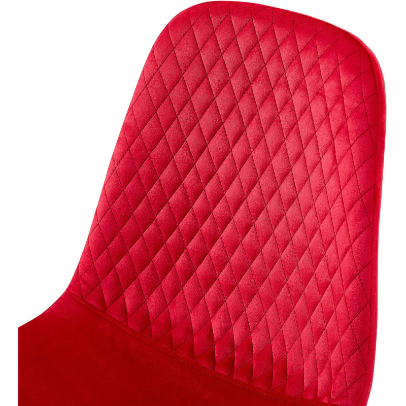 Fauteuil Giverny, velours rouge