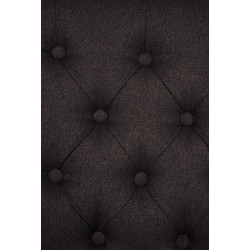 Ensemble de 2 chaises de salle à manger Lisburn, tissu noir