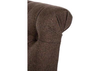 Ensemble de 2 chaises de salle à manger Lisburn, tissu marron