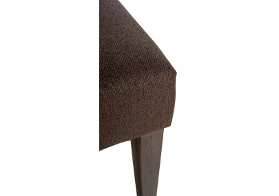 Ensemble de 2 chaises de salle à manger Lisburn, tissu marron