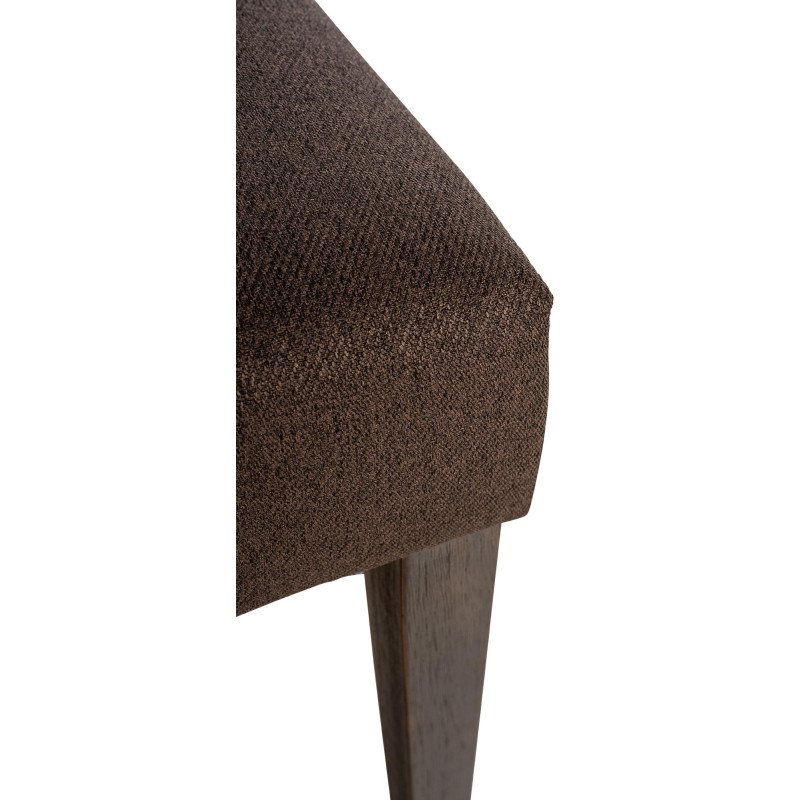 Ensemble de 2 chaises de salle à manger Lisburn, tissu marron