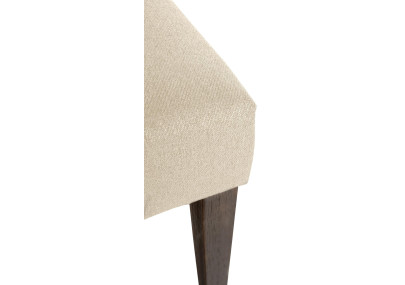 Ensemble de 2 chaises de salle à manger Lisburn, tissu crème