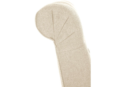 Ensemble de 2 chaises de salle à manger Lisburn, tissu crème