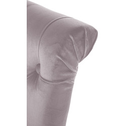 Ensemble de 2 chaises de salle à manger Lisburn en velours gris