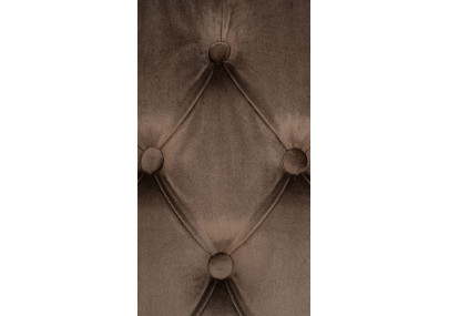 Ensemble de 2 chaises de salle à manger Lisburn en velours marron