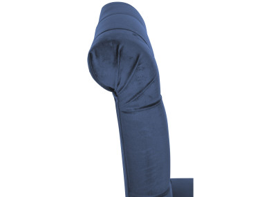 Ensemble de 2 chaises de salle à manger Lisburn en velours bleu