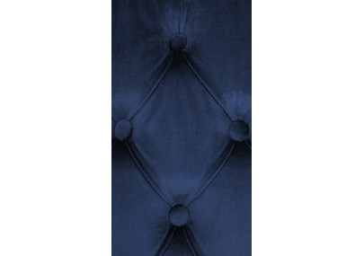 Ensemble de 2 chaises de salle à manger Lisburn en velours bleu