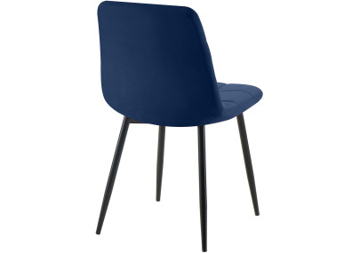 Chaise de salle à manger Antibes bleu foncé