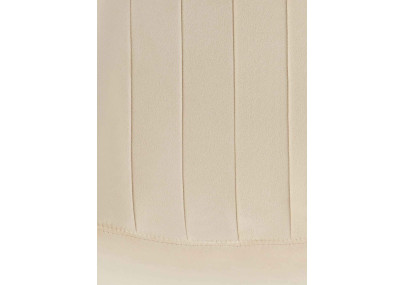 Chaise de salle à manger Baxter, velours, crème