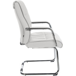 Ensemble de 2 chaises visiteurs Sievert blanches