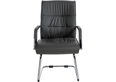 Ensemble de 2 chaises visiteurs gris Sievert