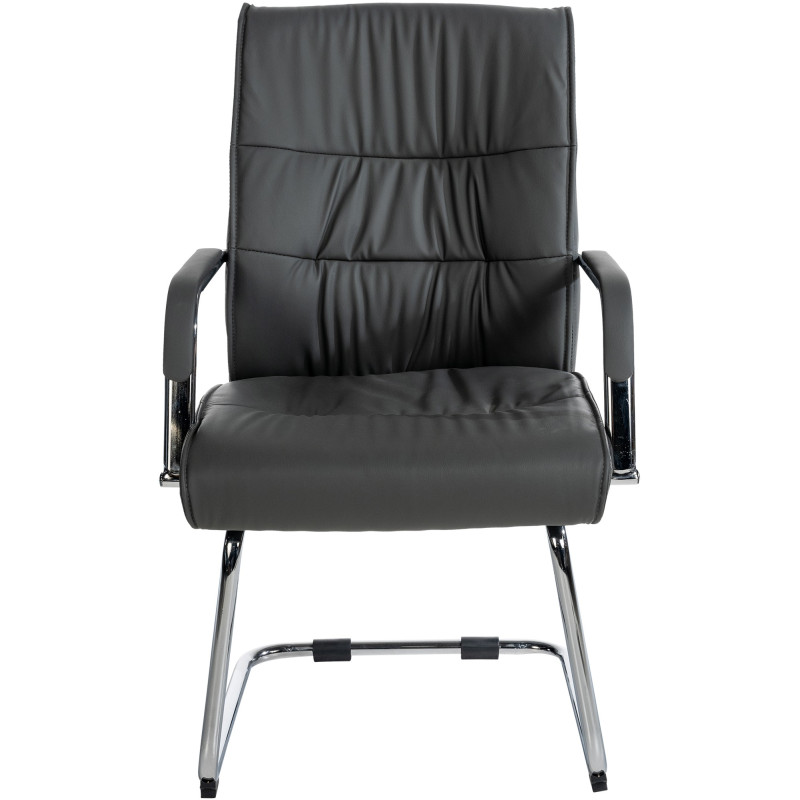 Ensemble de 2 chaises visiteurs gris Sievert