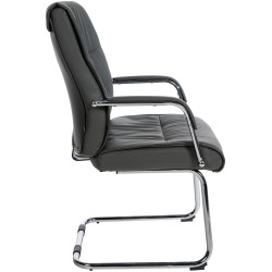 Ensemble de 2 chaises visiteurs gris Sievert