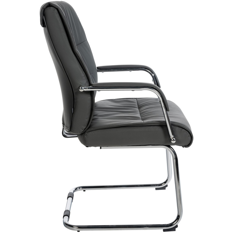 Ensemble de 2 chaises visiteurs gris Sievert