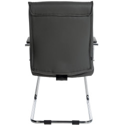 Ensemble de 2 chaises visiteurs gris Sievert