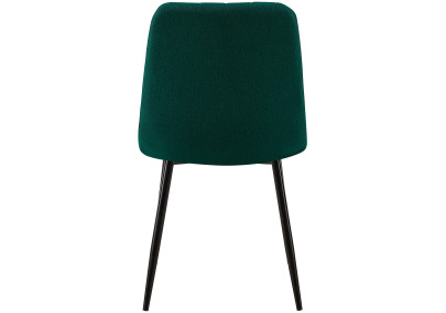 Chaise Dijon, tissu vert foncé