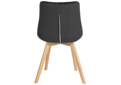Ensemble de 2 fauteuils Brook en velours noir