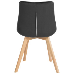 Ensemble de 2 fauteuils Brook en velours noir