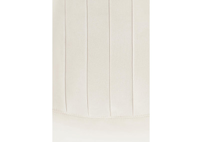 Chaise de salle à manger Baxter en velours blanc crème