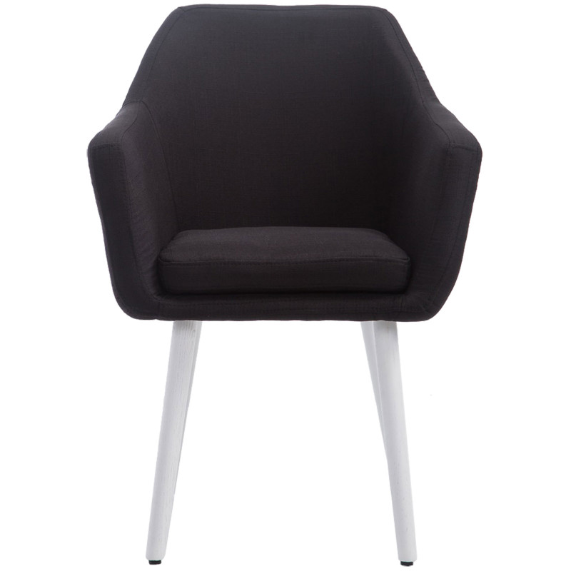 Chaise Kuba, tissu noir