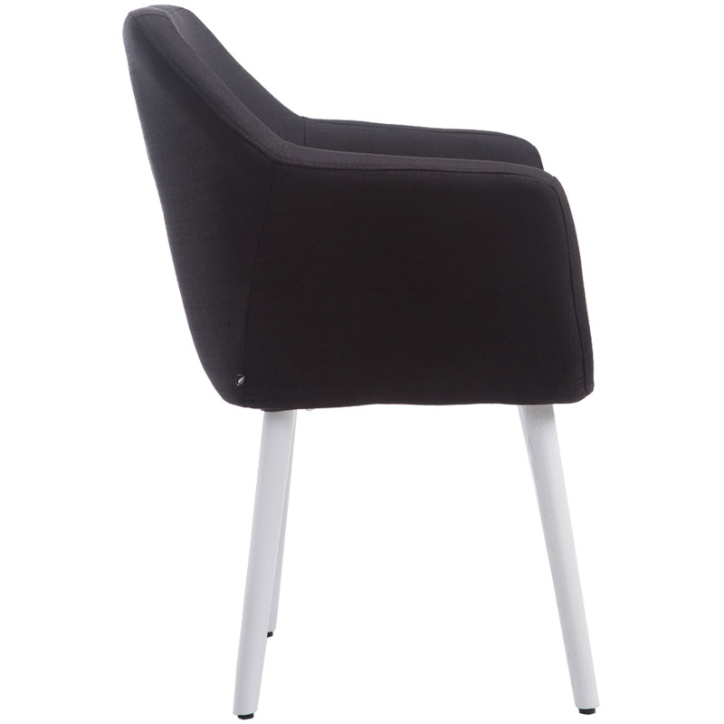 Chaise Kuba, tissu noir