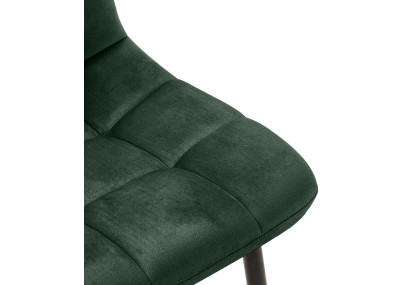 Ensemble de 4 chaises de salle à manger vert Antibes