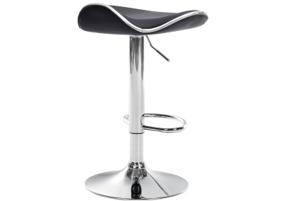 Tabouret de bar Shanghai em couro artificial C noir