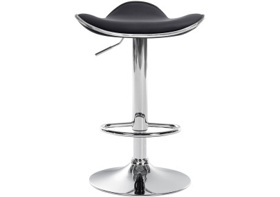 Tabouret de bar Shanghai em couro artificial C noir