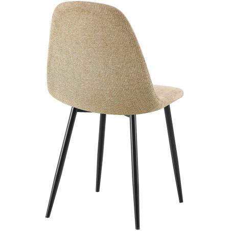 Ensemble de 4 chaises de salle à manger Napier en tissu taupe
