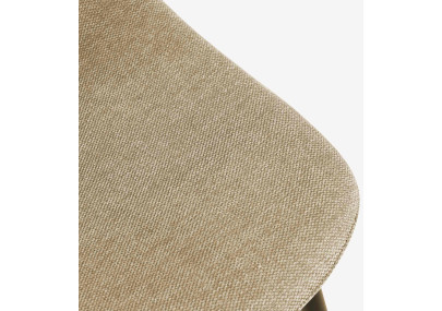 Ensemble de 4 chaises de salle à manger Napier en tissu taupe