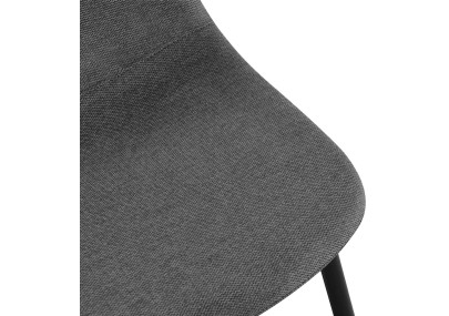 Ensemble de 4 chaises de salle à manger Napier, tissu gris