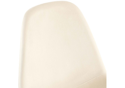 Ensemble de 4 chaises de salle à manger Napier en velours crème