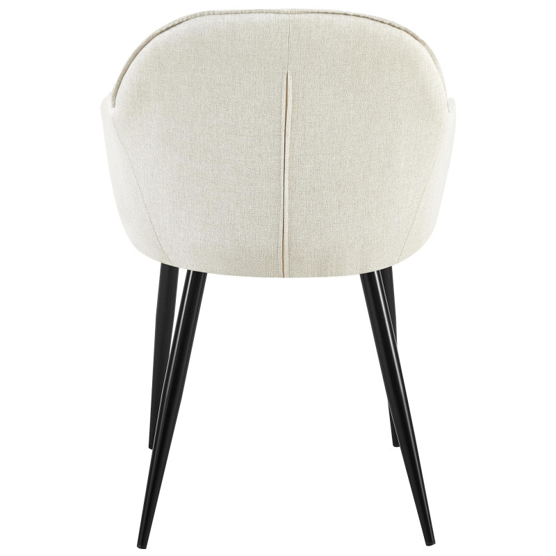 Chaise de salle à manger Boise, tissu crème