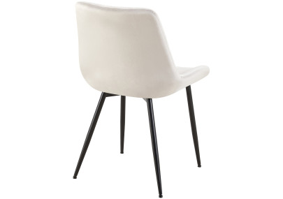 Fauteuil Rahden en velours gris clair