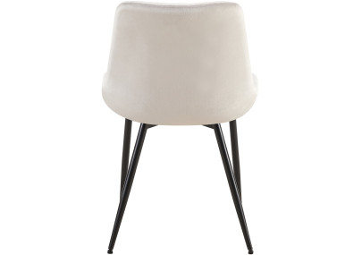 Fauteuil Rahden en velours gris clair