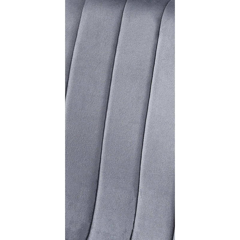 Ensemble de 4 chaises Dijon en velours gris foncé