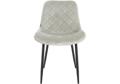 Ensemble de 4 chaises Springs en velours crème