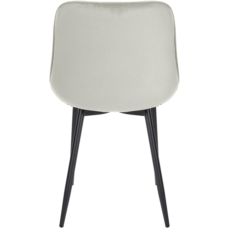 Ensemble de 4 chaises Springs en velours crème