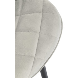 Ensemble de 4 chaises Springs en velours crème