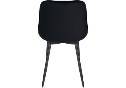 Ensemble de 4 fauteuils Springs en velours noir