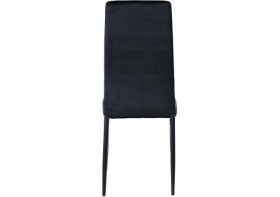 Ensemble de 4 chaises de salle à manger Mayfair en velours noir