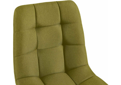 Ensemble de 4 chaises de salle à manger, tissu Antibes, vert