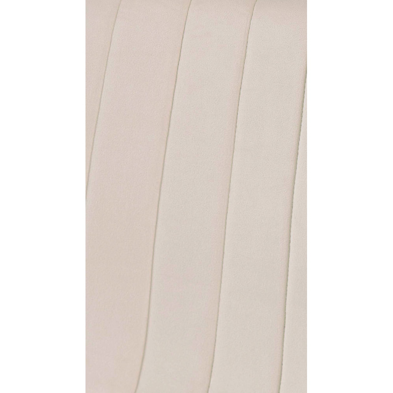 Ensemble de 4 chaises en velours crème Dijon