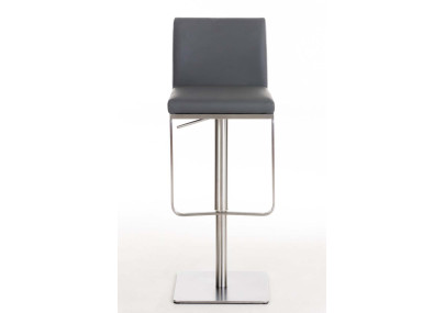 Tabouret de bar Panama E, similicuir, gris