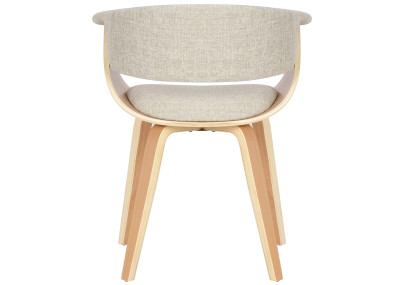 Ensemble de 2 chaises Bruce, tissu naturel/crème