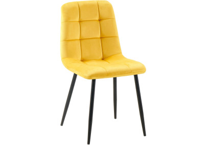 Chaise de salle à manger jaune Antibes