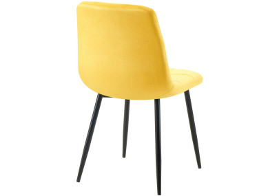 Chaise de salle à manger jaune Antibes